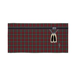 ScotsTee Shop Scottish Crawford Modern Clan Highland Kilt Sporran Tartan Beach Towel