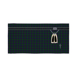 ScotsTee Shop Scottish Campbell of Cawdor Clan Highland Kilt Sporran Tartan Beach Towel