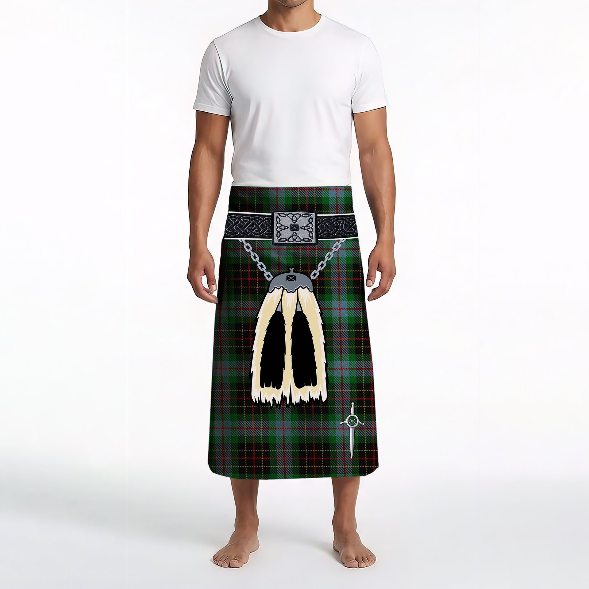 ScotsTee Shop Scottish Brodie Hunting Clan Highland Kilt Sporran Tartan Beach Towel