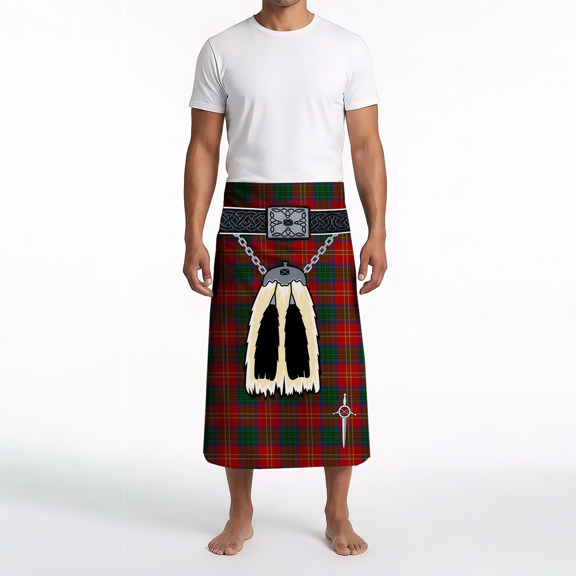 ScotsTee Shop Scottish Connolly Dress Clan Highland Kilt Sporran Tartan Beach Towel