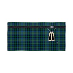 ScotsTee Shop Scottish Campbell Ancient 02 Clan Highland Kilt Sporran Tartan Beach Towel