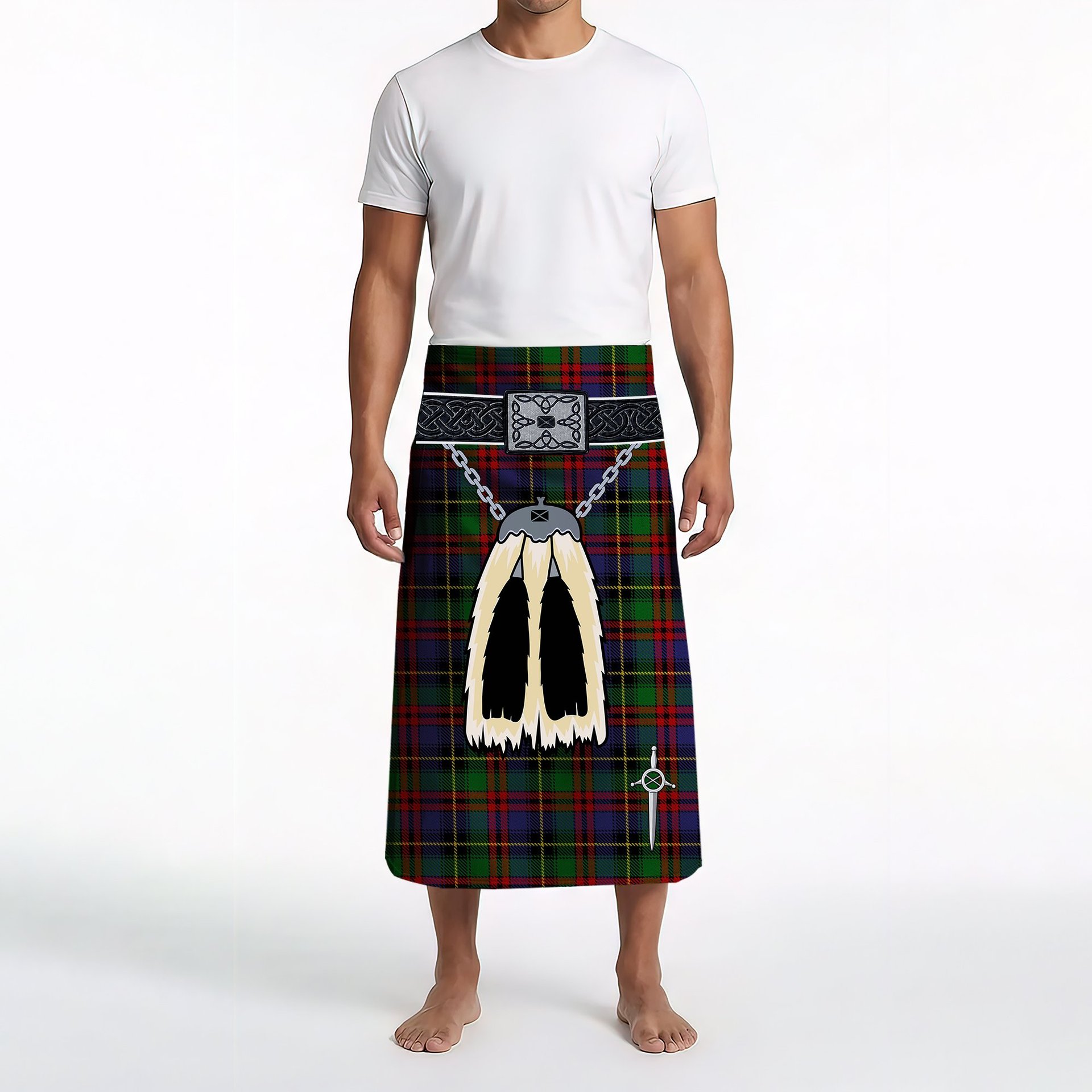 ScotsTee Shop Scottish Deas Clan Highland Kilt Sporran Tartan Beach Towel