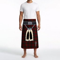 ScotsTee Shop Scottish Donald of Glencoe Clan Highland Kilt Sporran Tartan Beach Towel