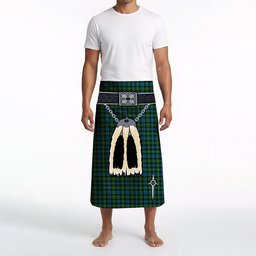 ScotsTee Shop Scottish Campbell of Argyll 02 Clan Highland Kilt Sporran Tartan Beach Towel