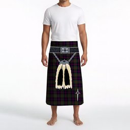 ScotsTee Shop Scottish Donald of Clan Ranald Clan Highland Kilt Sporran Tartan Beach Towel