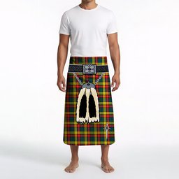 ScotsTee Shop Scottish Buchanan Modern Clan Highland Kilt Sporran Tartan Beach Towel