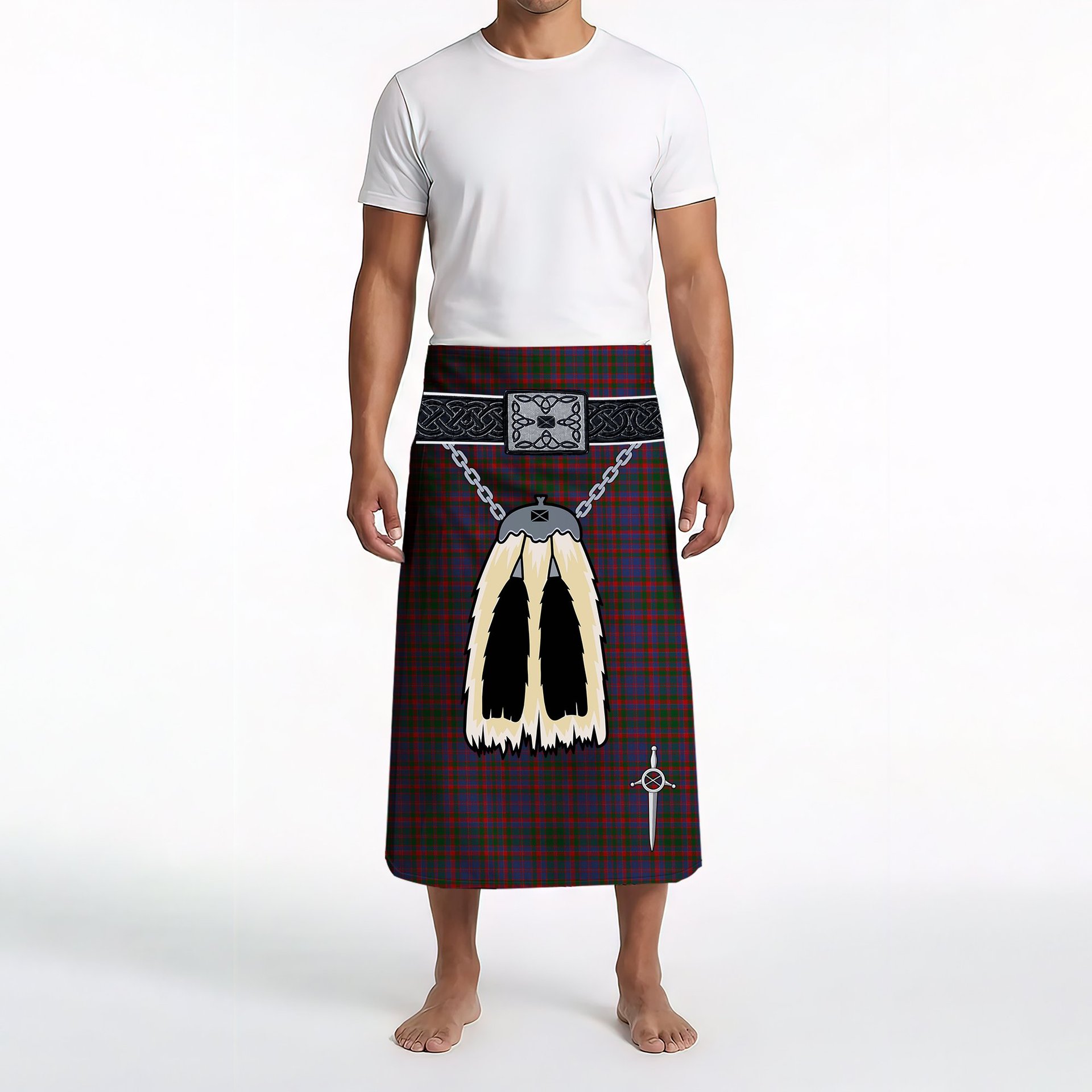 ScotsTee Shop Scottish Cumming Clan Highland Kilt Sporran Tartan Beach Towel