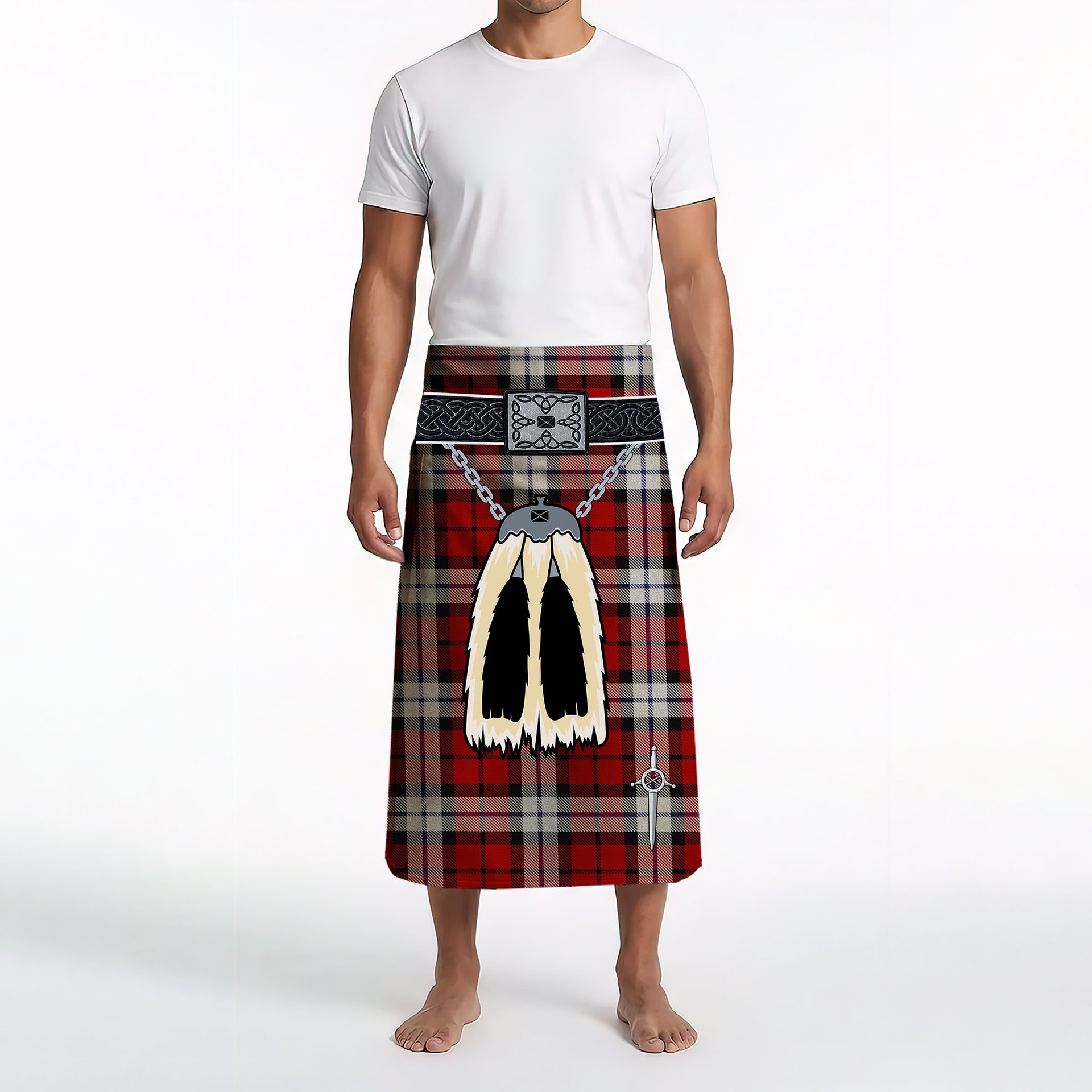 ScotsTee Shop Scottish Brodie Dress Clan Highland Kilt Sporran Tartan Beach Towel