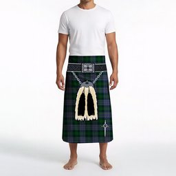 ScotsTee Shop Scottish Hughes Clan Highland Kilt Sporran Tartan Beach Towel
