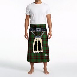 ScotsTee Shop Scottish Kiernan Clan Highland Kilt Sporran Tartan Beach Towel