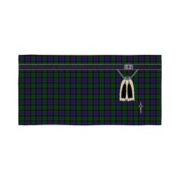ScotsTee Shop Scottish Gallamore Clan Highland Kilt Sporran Tartan Beach Towel