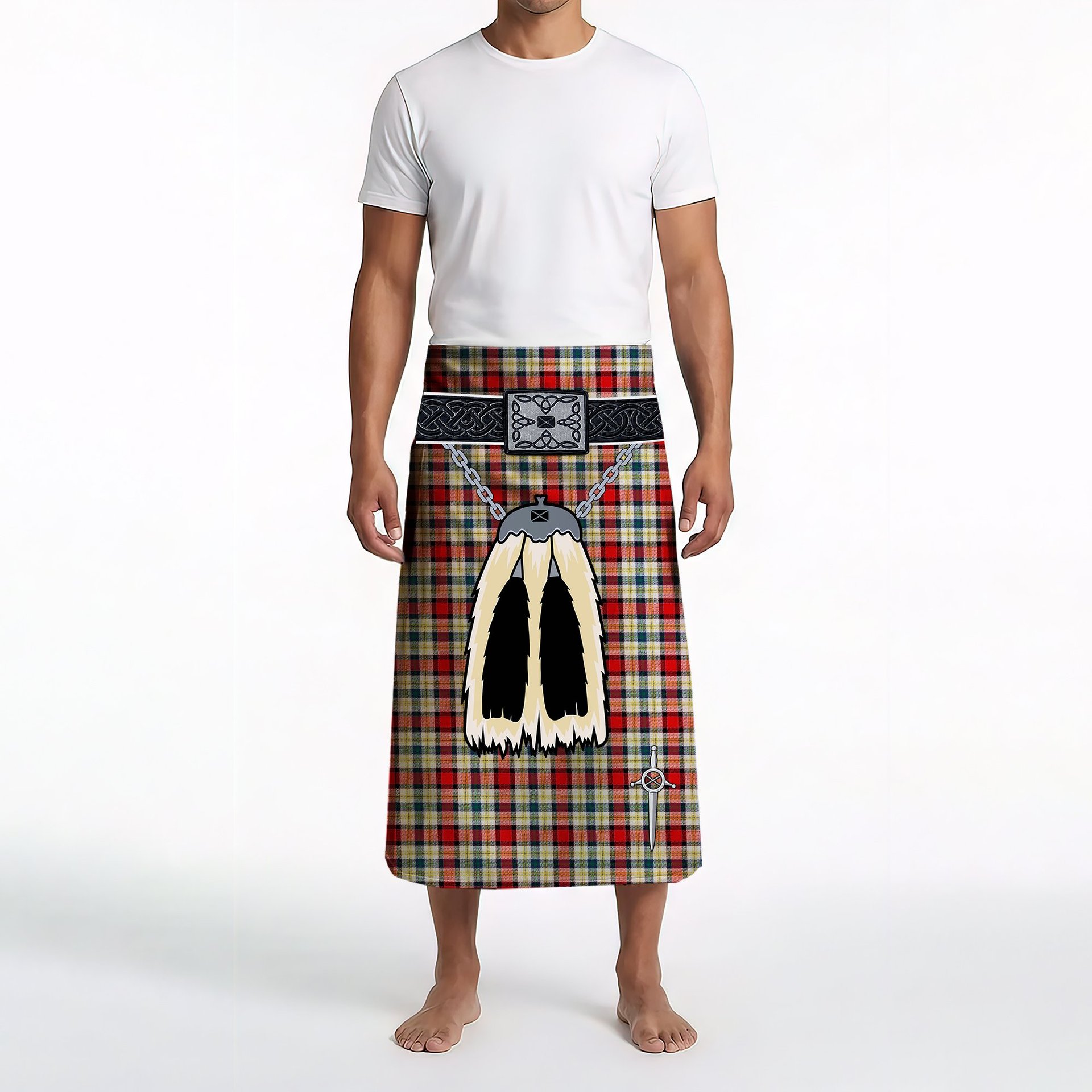 ScotsTee Shop Scottish Dundee Dress Clan Highland Kilt Sporran Tartan Beach Towel