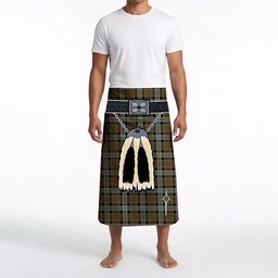 ScotsTee Shop Scottish Graham of Menteith Weathered Clan Highland Kilt Sporran Tartan Beach Towel