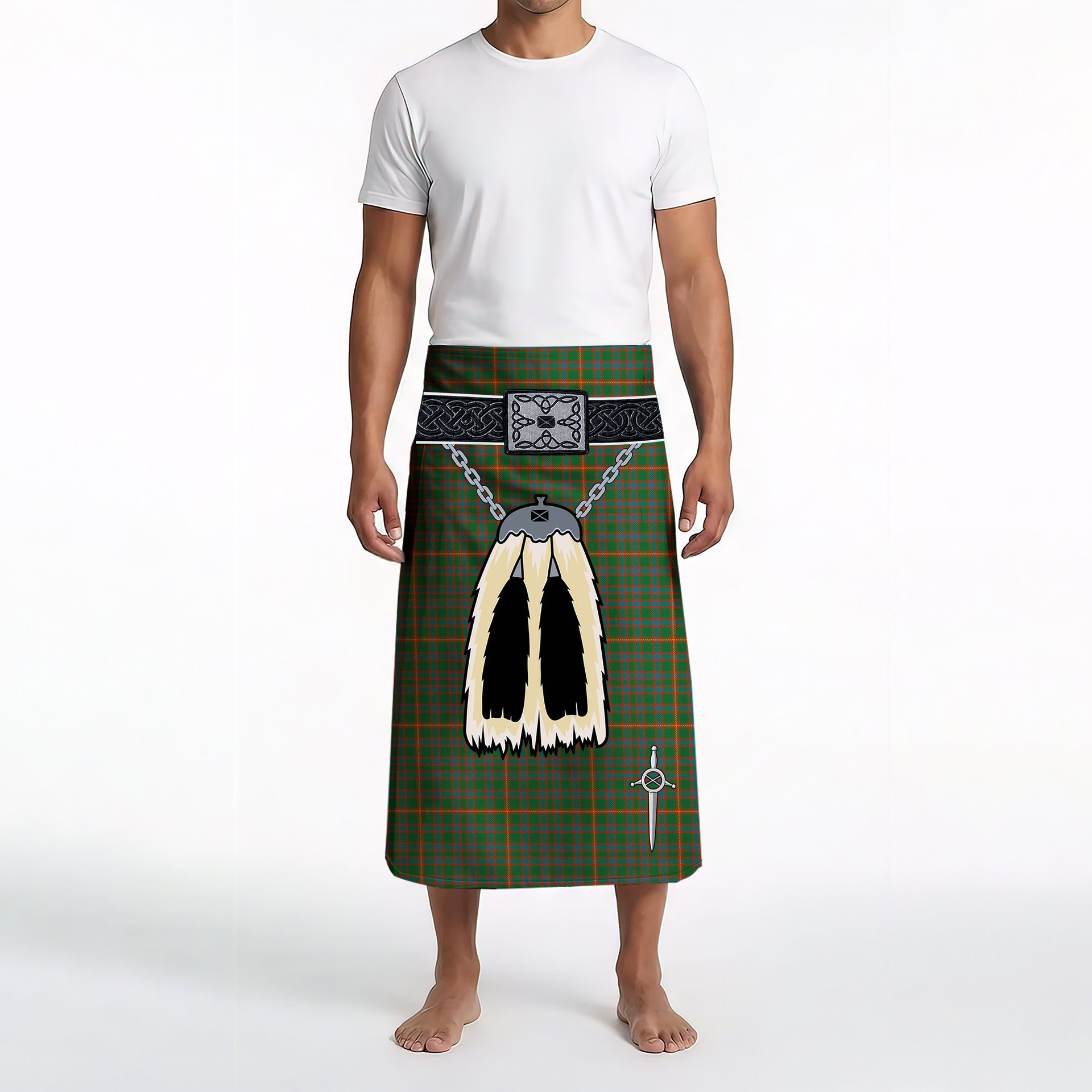 ScotsTee Shop Scottish Hall Ancient Clan Highland Kilt Sporran Tartan Beach Towel