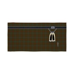 ScotsTee Shop Scottish Gray Clan Highland Kilt Sporran Tartan Beach Towel