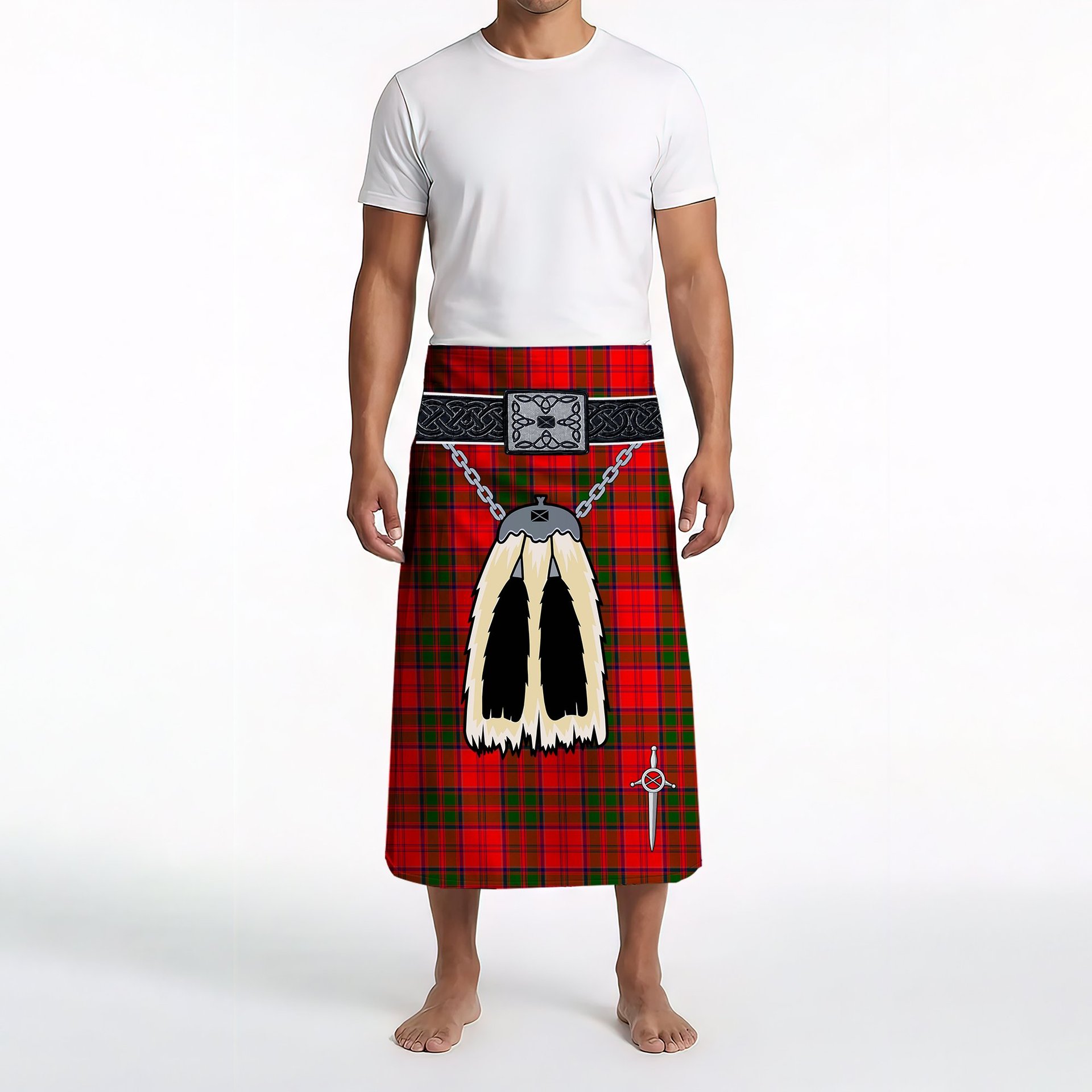 ScotsTee Shop Scottish Heron Clan Highland Kilt Sporran Tartan Beach Towel