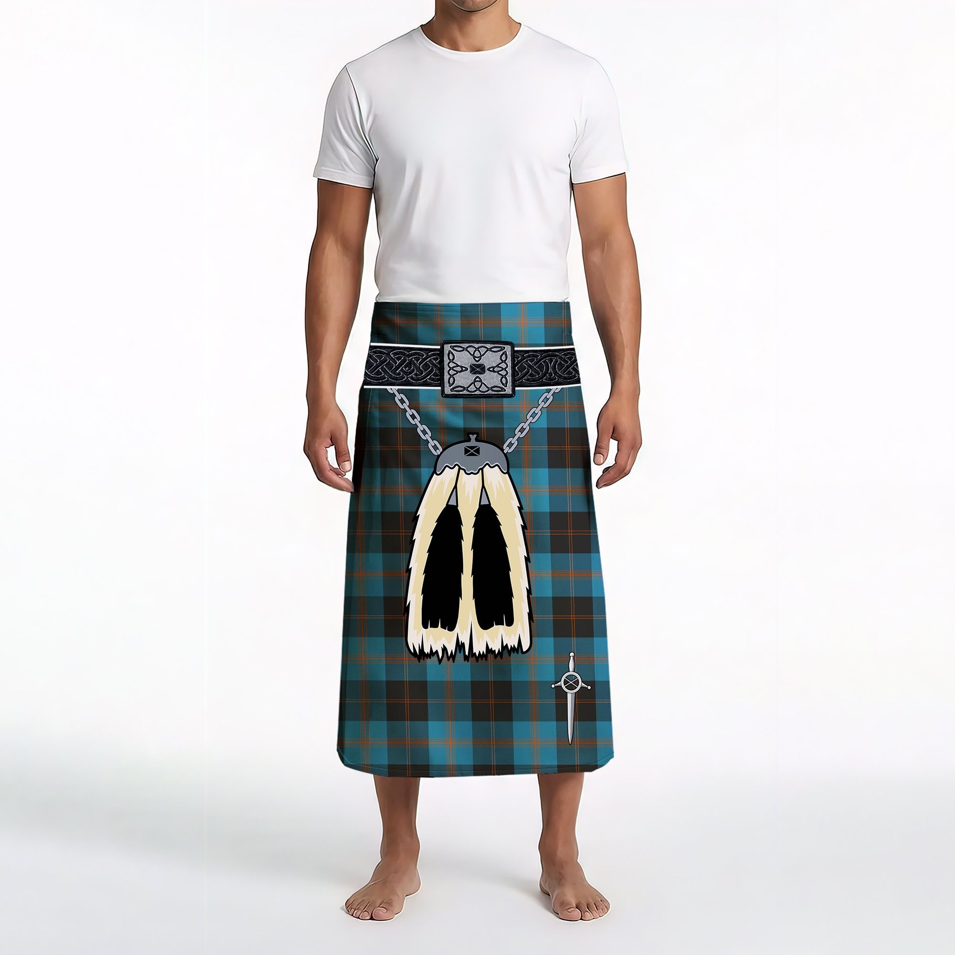 ScotsTee Shop Scottish Garden Clan Highland Kilt Sporran Tartan Beach Towel