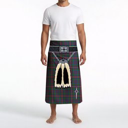 ScotsTee Shop Scottish Hyndman Clan Highland Kilt Sporran Tartan Beach Towel