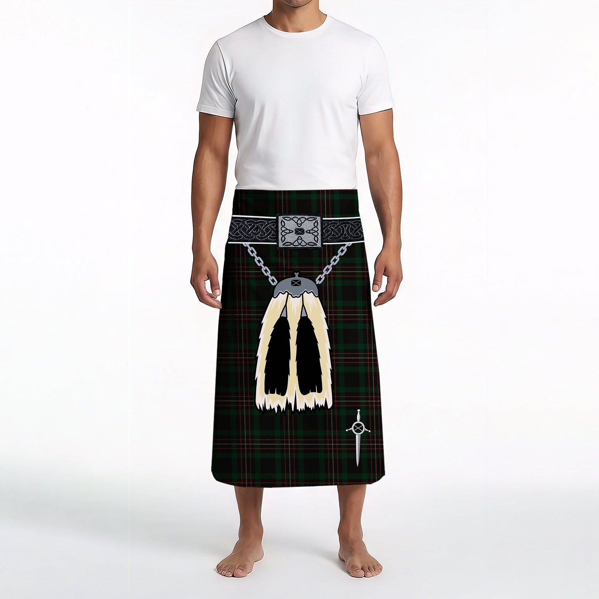 ScotsTee Shop Scottish Kalkofen Clan Highland Kilt Sporran Tartan Beach Towel