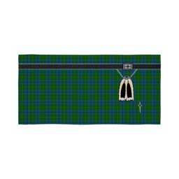 ScotsTee Shop Scottish Johnston Clan Highland Kilt Sporran Tartan Beach Towel