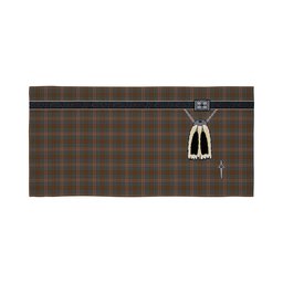 ScotsTee Shop Scottish Kennedy Weathered Clan Highland Kilt Sporran Tartan Beach Towel