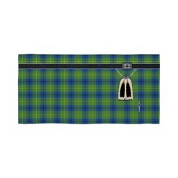 ScotsTee Shop Scottish Johnston Ancient Clan Highland Kilt Sporran Tartan Beach Towel