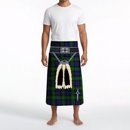 ScotsTee Shop Scottish Gordon Clan Highland Kilt Sporran Tartan Beach Towel