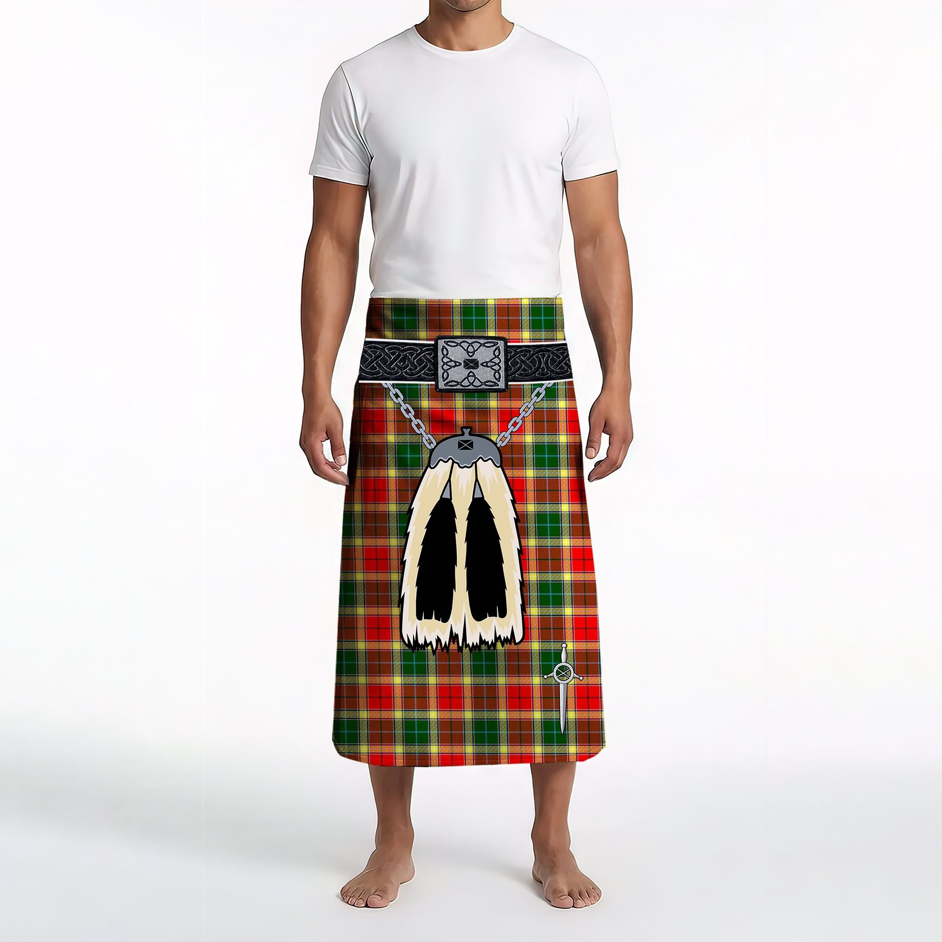 ScotsTee Shop Scottish Gibson Clan Highland Kilt Sporran Tartan Beach Towel