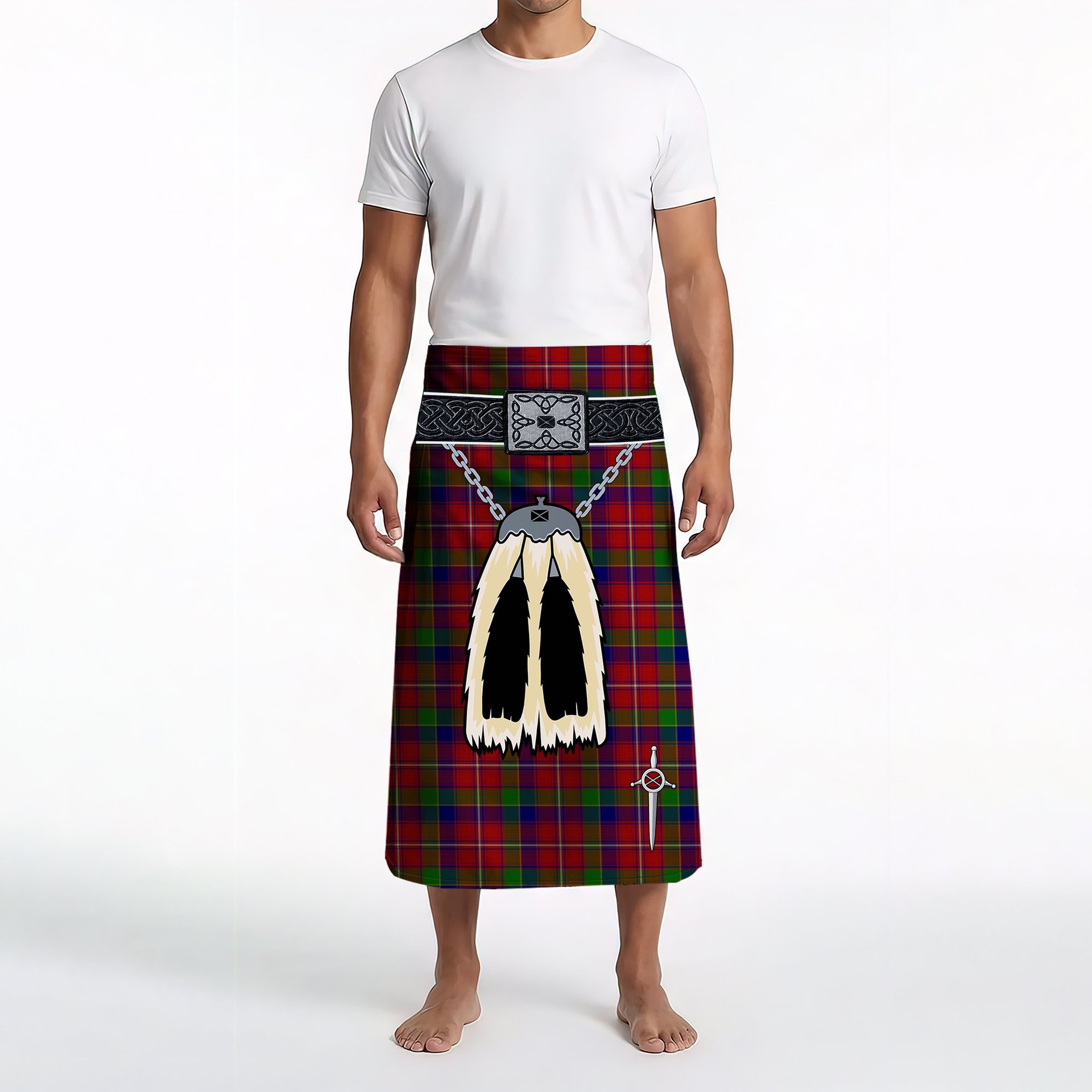 ScotsTee Shop Scottish Fitzgerald Dress Clan Highland Kilt Sporran Tartan Beach Towel