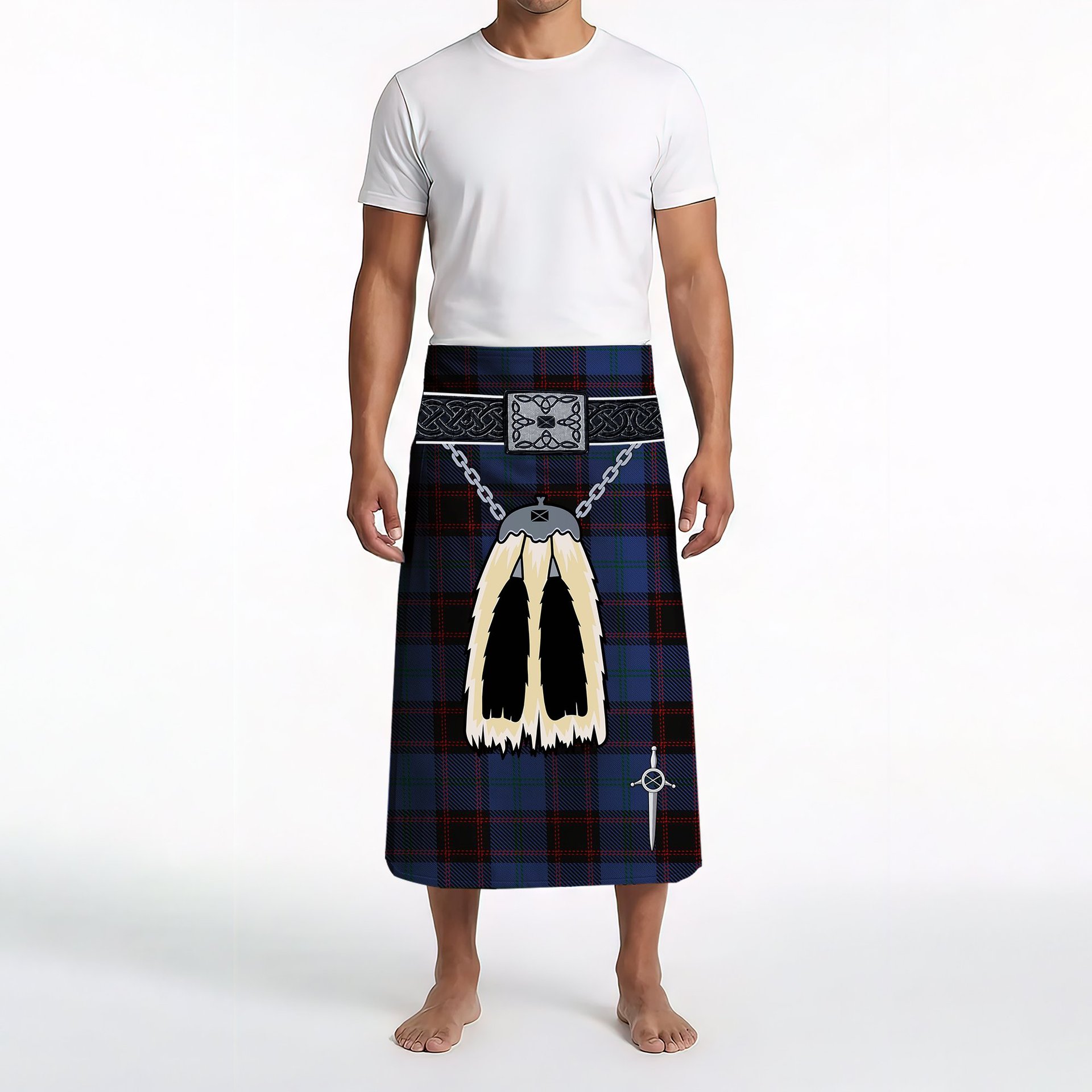 ScotsTee Shop Scottish Home Clan Highland Kilt Sporran Tartan Beach Towel