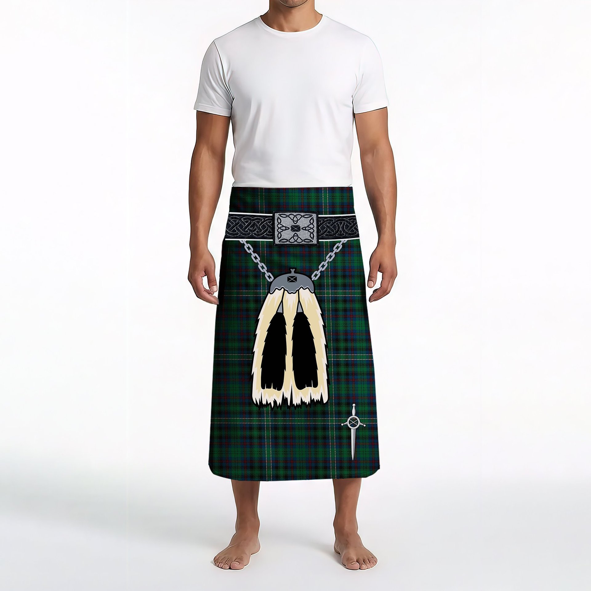 ScotsTee Shop Scottish Killen Clan Highland Kilt Sporran Tartan Beach Towel