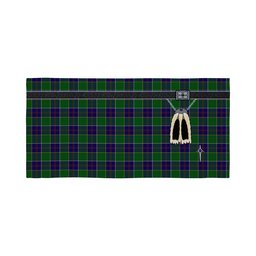 ScotsTee Shop Scottish Inkster Clan Highland Kilt Sporran Tartan Beach Towel