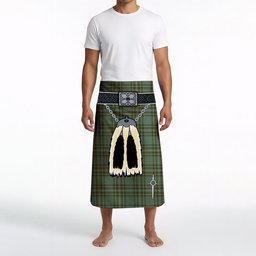 ScotsTee Shop Scottish Kelly Dress Clan Highland Kilt Sporran Tartan Beach Towel
