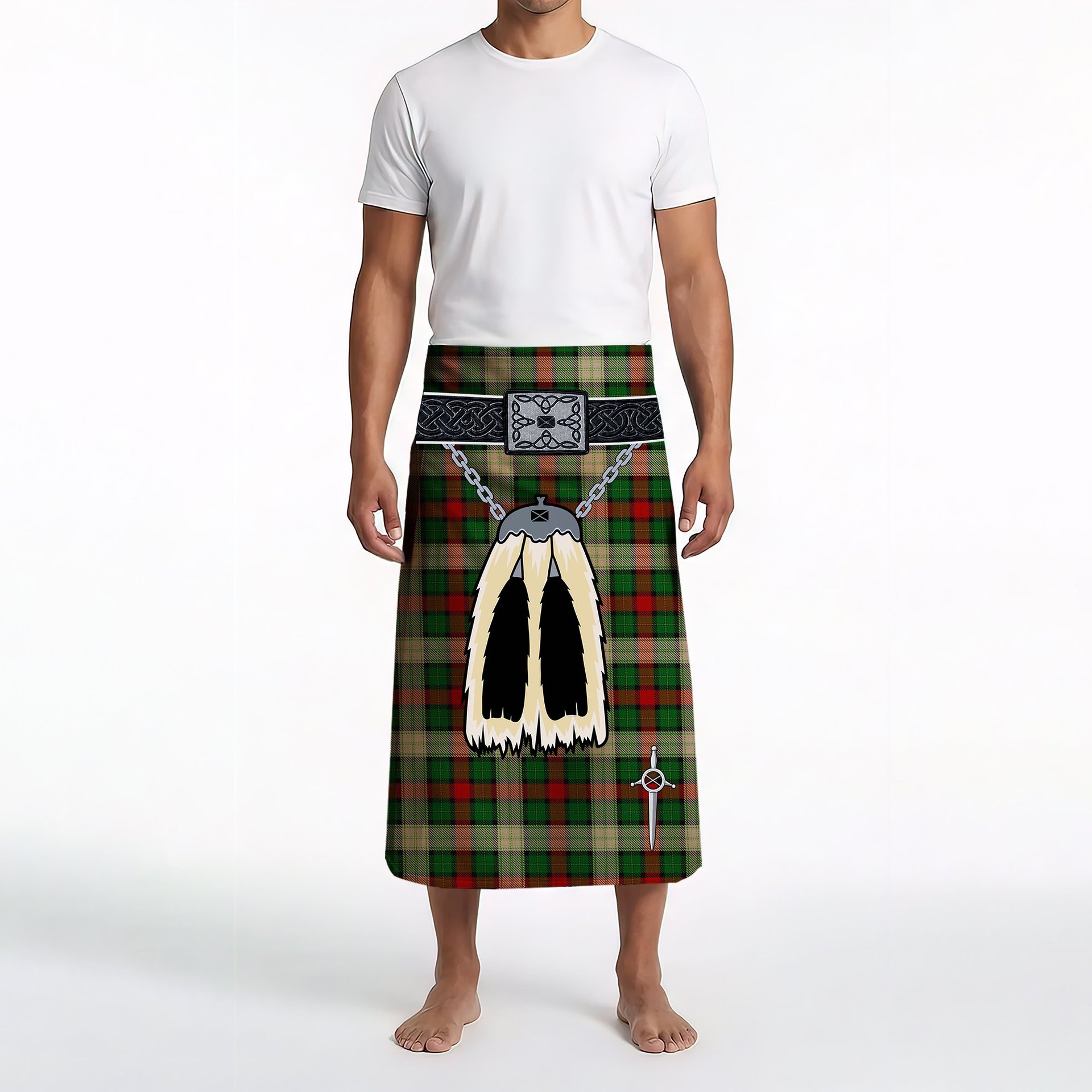 ScotsTee Shop Scottish Hohenzollern Staff Clan Highland Kilt Sporran Tartan Beach Towel
