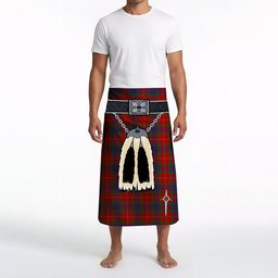 ScotsTee Shop Scottish Fraser 1842 Clan Highland Kilt Sporran Tartan Beach Towel