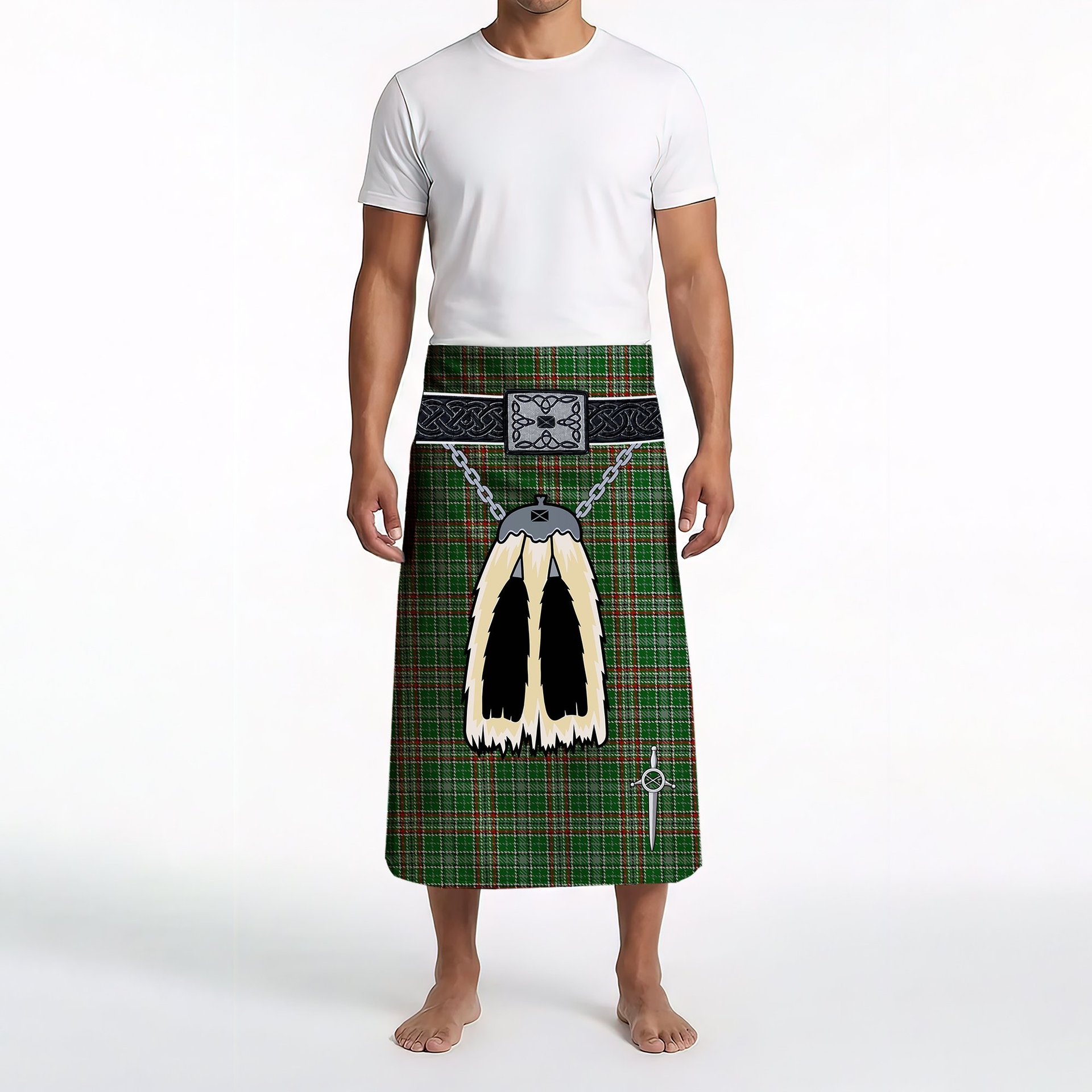 ScotsTee Shop Scottish Gayre Dress Clan Highland Kilt Sporran Tartan Beach Towel