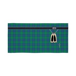 ScotsTee Shop Scottish Irvine Ancient Clan Highland Kilt Sporran Tartan Beach Towel