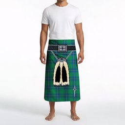 ScotsTee Shop Scottish Irvine Ancient Clan Highland Kilt Sporran Tartan Beach Towel