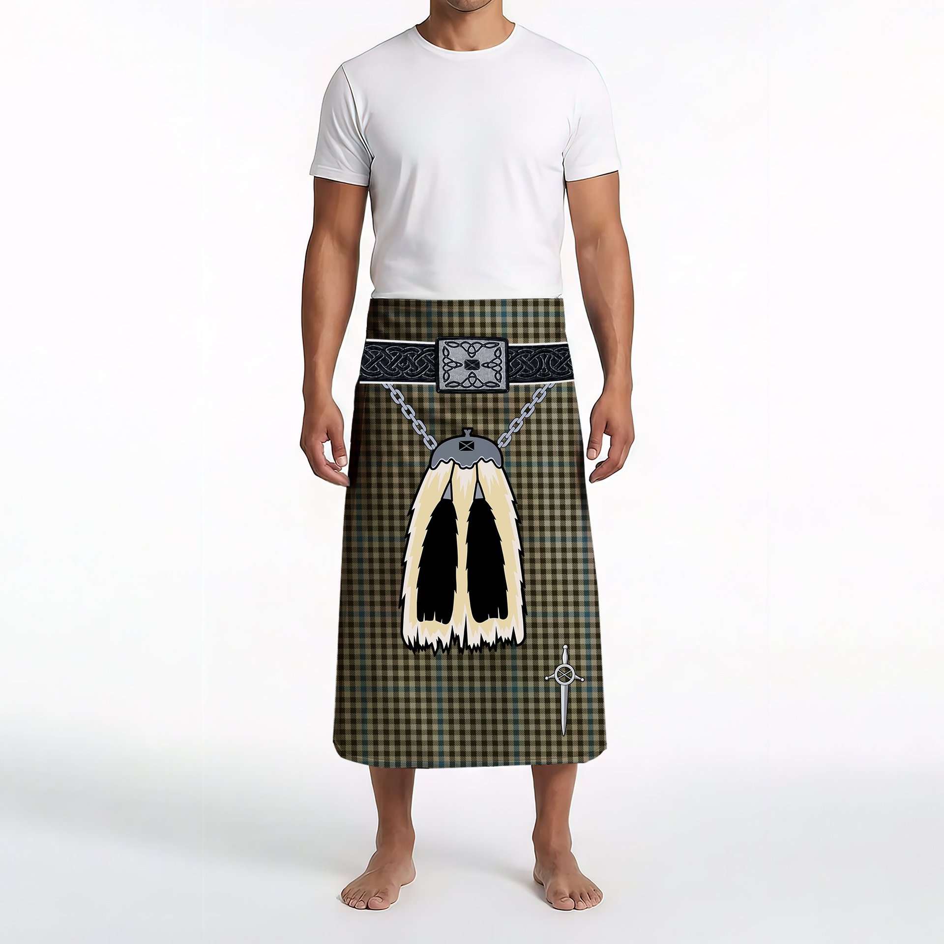 ScotsTee Shop Scottish Haig Clan Highland Kilt Sporran Tartan Beach Towel