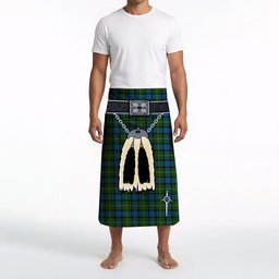 ScotsTee Shop Scottish Ferguson of Atholl Clan Highland Kilt Sporran Tartan Beach Towel