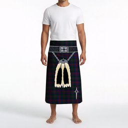 ScotsTee Shop Scottish MacCaughan or MacEachain Clan Highland Kilt Sporran Tartan Beach Towel