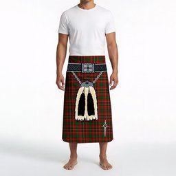 ScotsTee Shop Scottish MacInnes Hastie Clan Highland Kilt Sporran Tartan Beach Towel