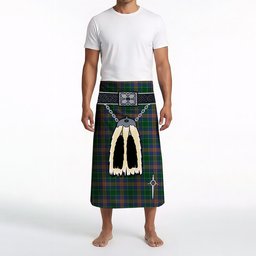 ScotsTee Shop Scottish MacAuliffe Clan Highland Kilt Sporran Tartan Beach Towel