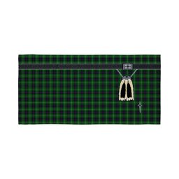 ScotsTee Shop Scottish MacDonald of The Isles Clan Highland Kilt Sporran Tartan Beach Towel