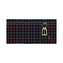 ScotsTee Shop Scottish MacLennan Modern Clan Highland Kilt Sporran Tartan Beach Towel
