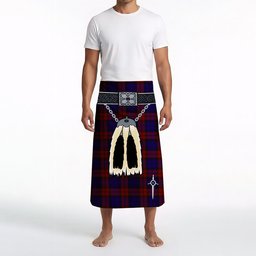 ScotsTee Shop Scottish MacDevitt Clan Highland Kilt Sporran Tartan Beach Towel