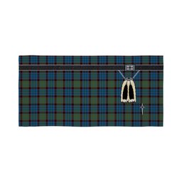 ScotsTee Shop Scottish MacNicol Hunting Clan Highland Kilt Sporran Tartan Beach Towel
