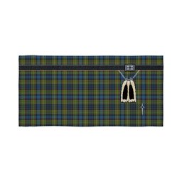 ScotsTee Shop Scottish MacLellan Ancient Clan Highland Kilt Sporran Tartan Beach Towel