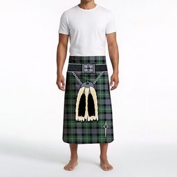 ScotsTee Shop Scottish MacFrog Clan Highland Kilt Sporran Tartan Beach Towel