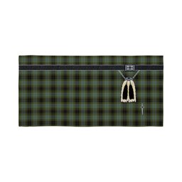 ScotsTee Shop Scottish MacIver Family Clan Highland Kilt Sporran Tartan Beach Towel